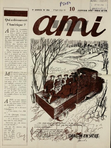 Ami : Mensuel pour la Jeunesse. Vol.09 N°104 (10 janv. 1958)